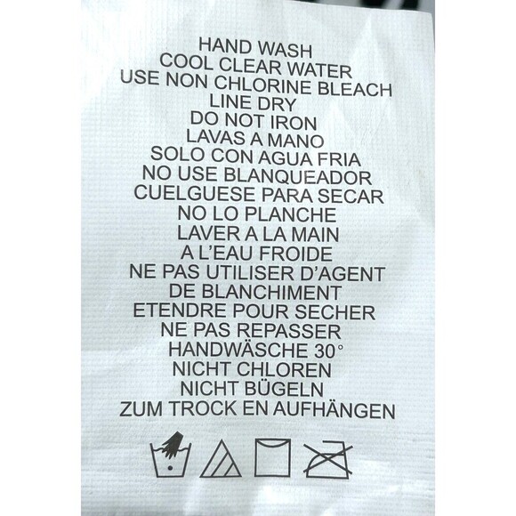 Swim Solutions Feather Bloom Black White Triple Tier One Piece Swimsuit Sz 8 - Picture 12 of 12